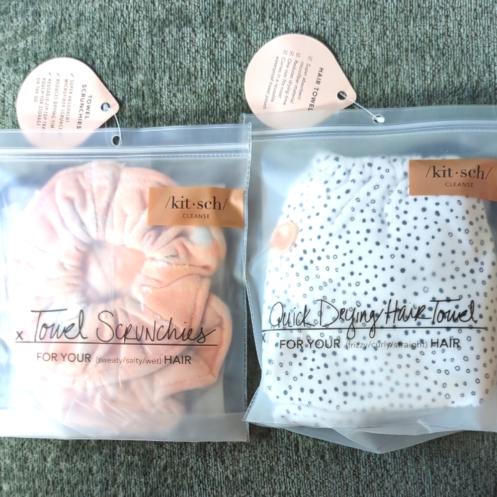 🆕 Kitsch Wet Hair Set / Quick Drying Towel & Scrunchie Set